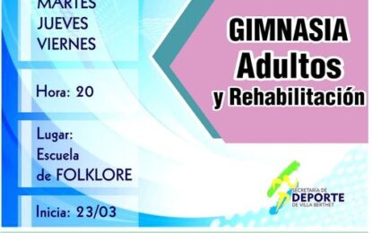 Gimnasia para adultos mayores y rehabilitación