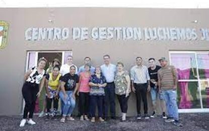 El gobernador inauguró las obras del Centro «Luchemos Juntos»