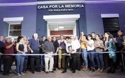 Quedó inaugurada la Casa de la Memoria en Sáenz Peña